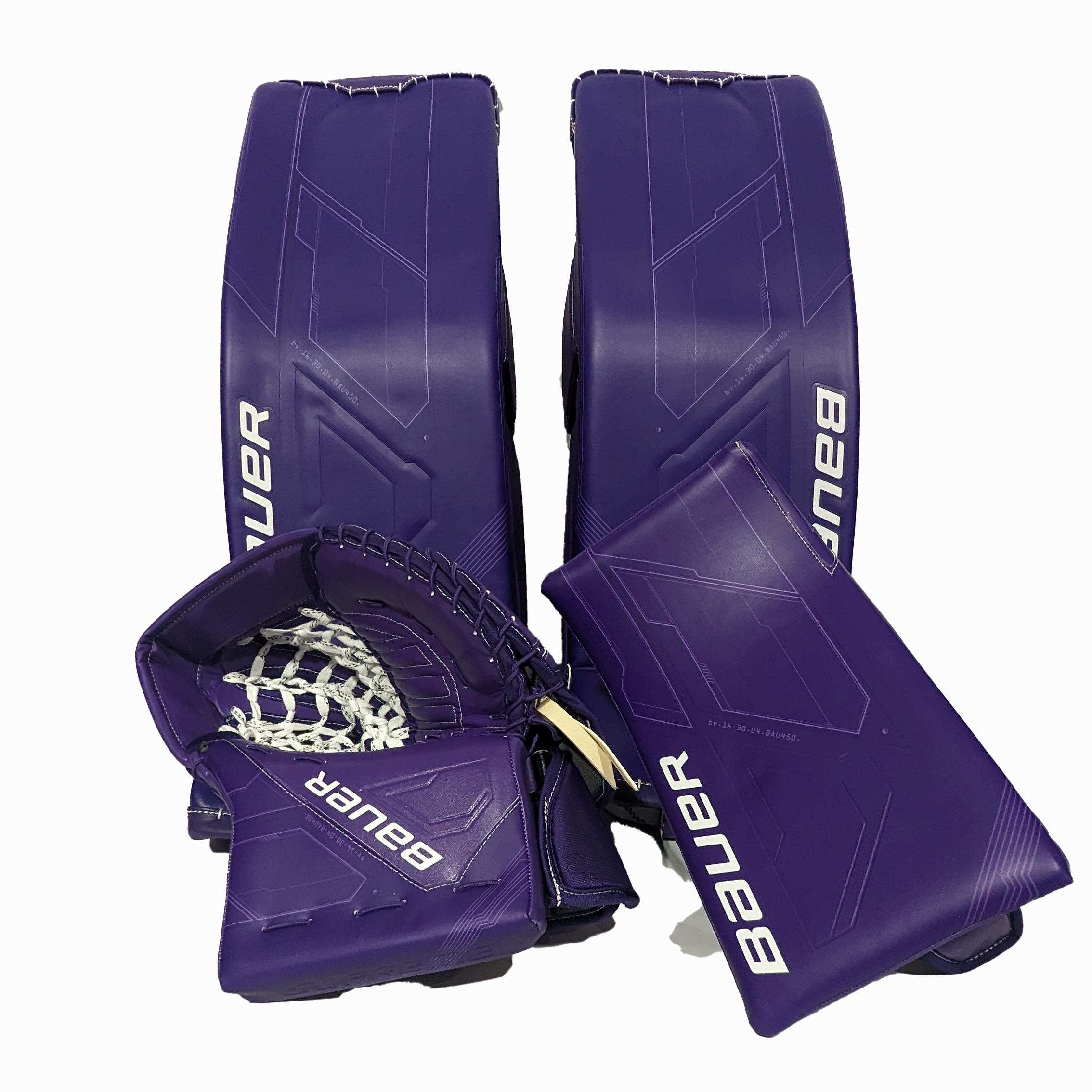 Bauer Supreme Mach - Ensemble de protections de gardien senior Pro Stock (violet)